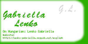 gabriella lenko business card